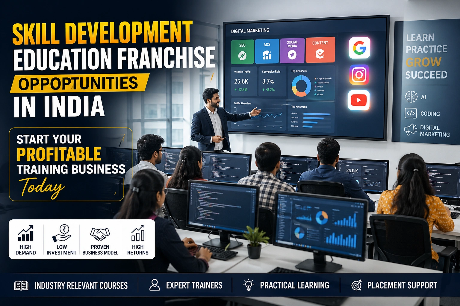 Why Skill Development Education Franchise Business Opportunities in India Are Growing Fast